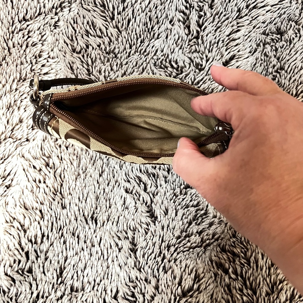 Coach Canvas Wristlet - Picture 9 of 11